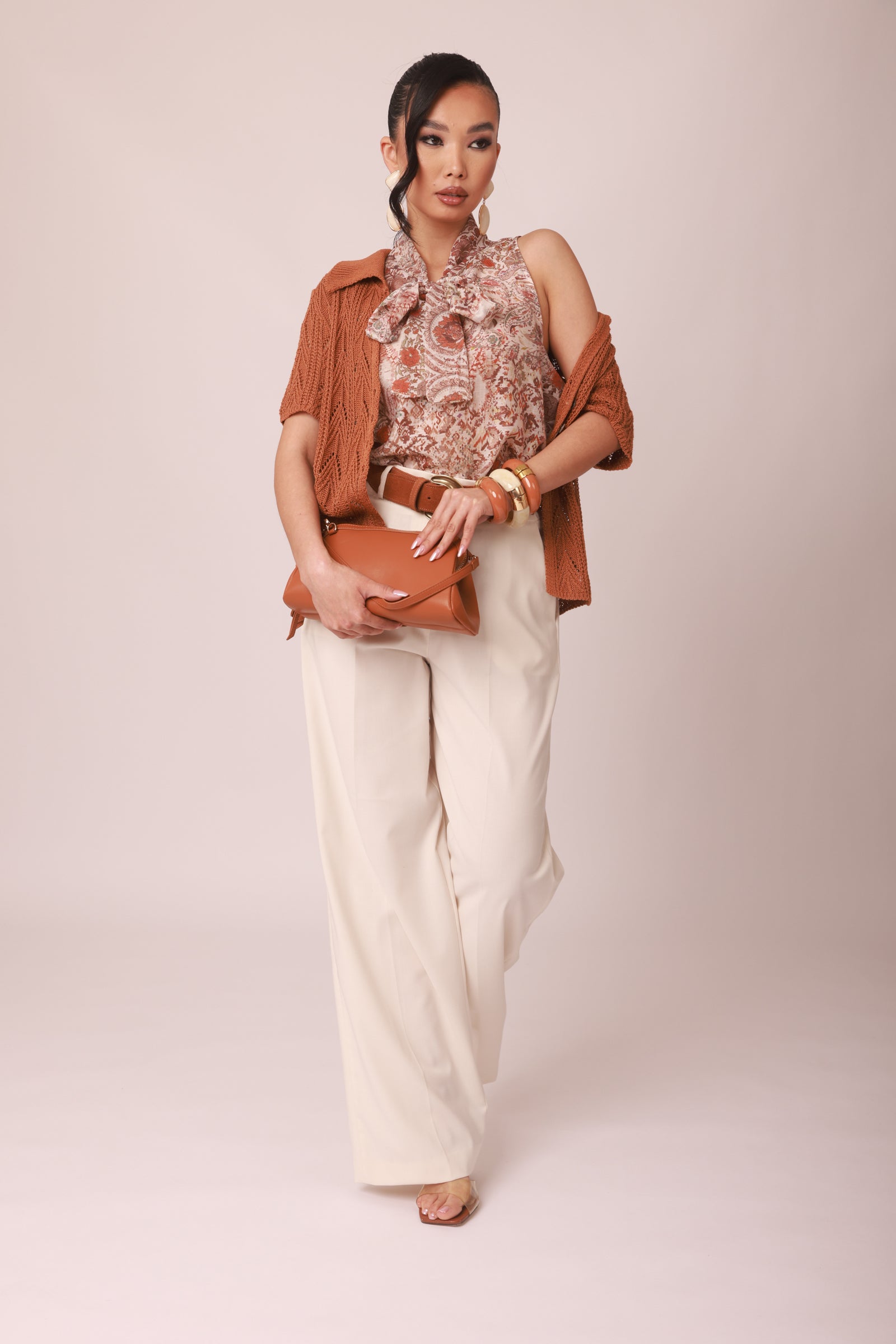 Pantalone Palazzo Office Burro