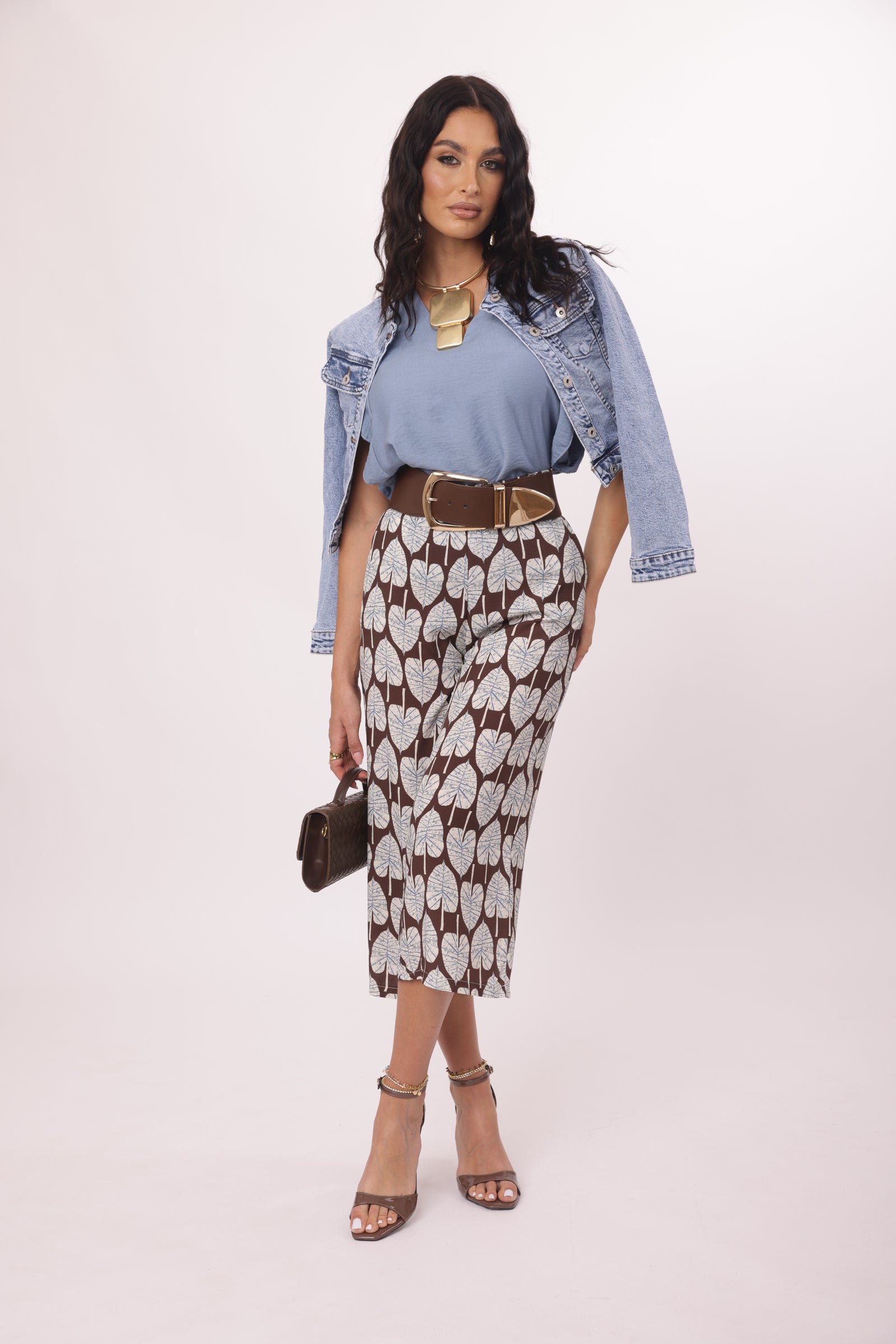 Pantalone Foglie Moro