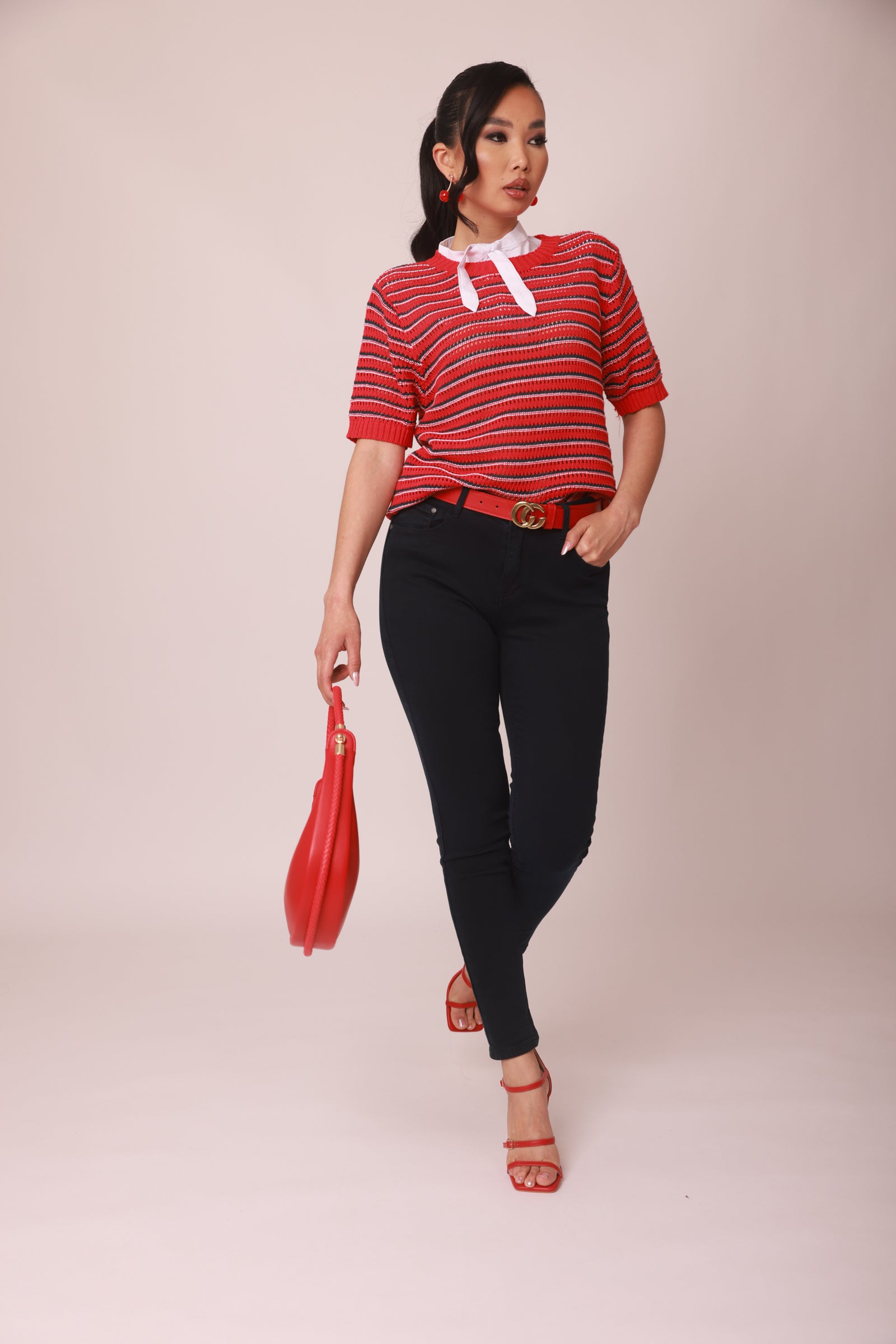 Pantalone Skinny Colorato Blu