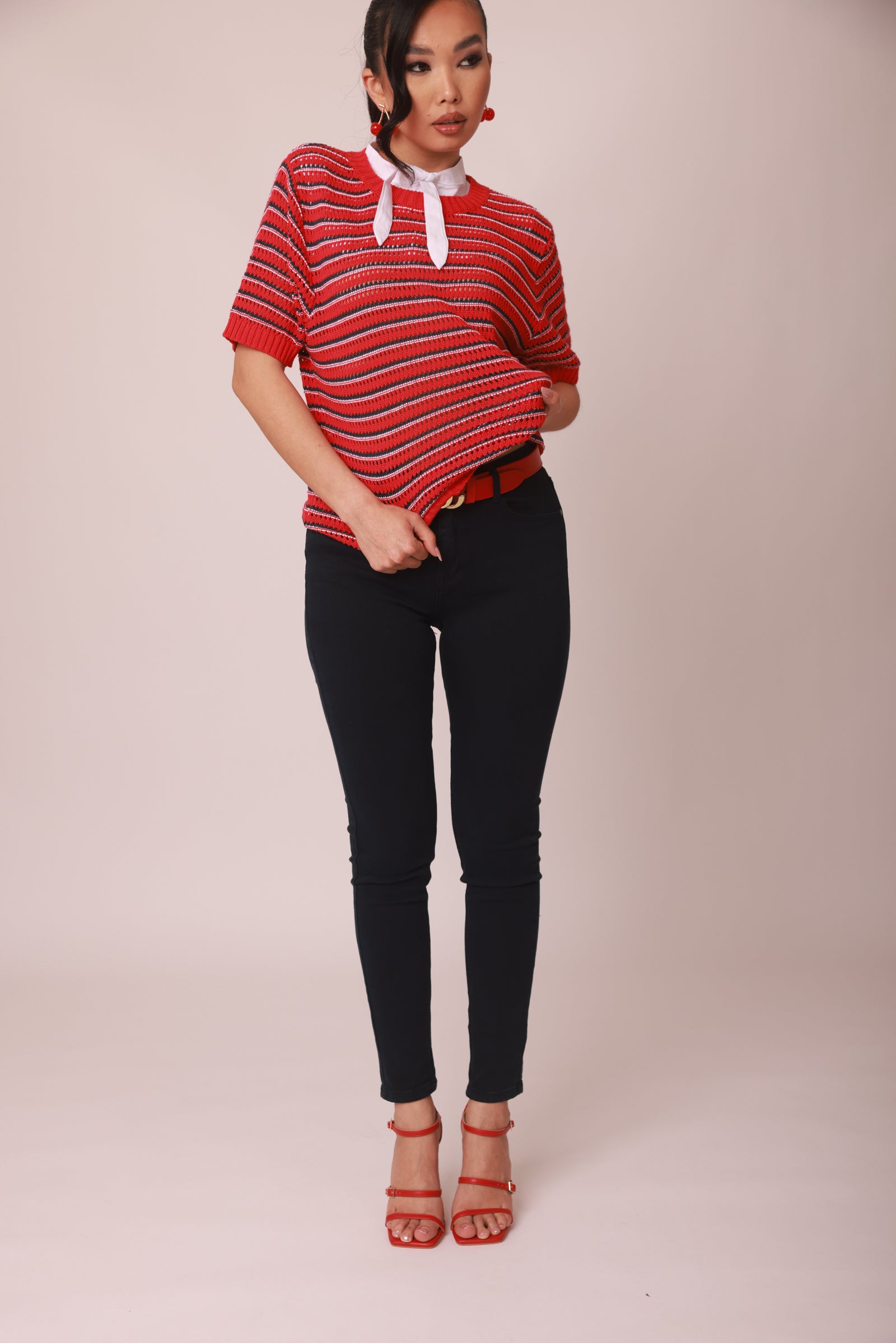 Pantalone Skinny Colorato Blu