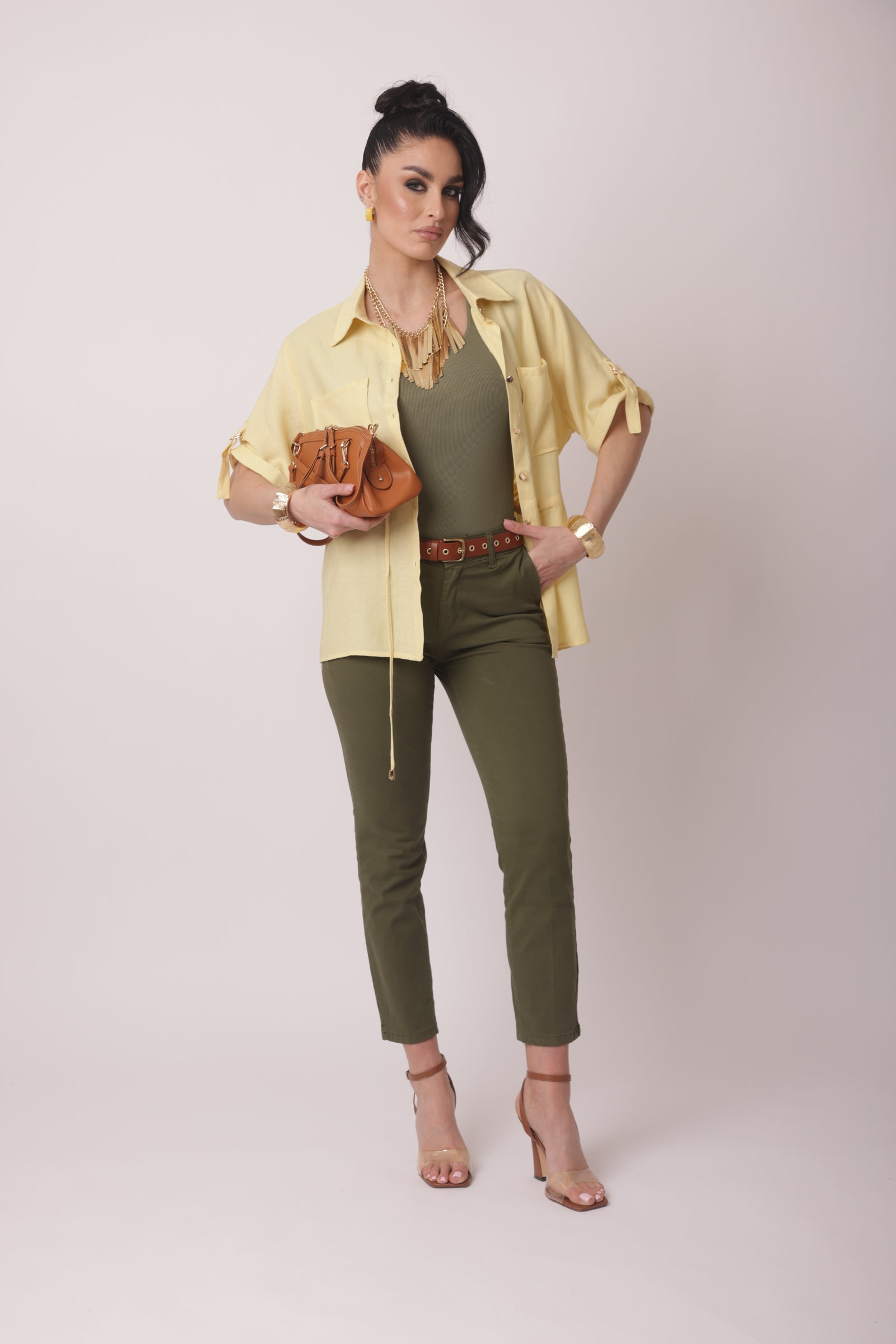 Pantalone Basic Verde Militare