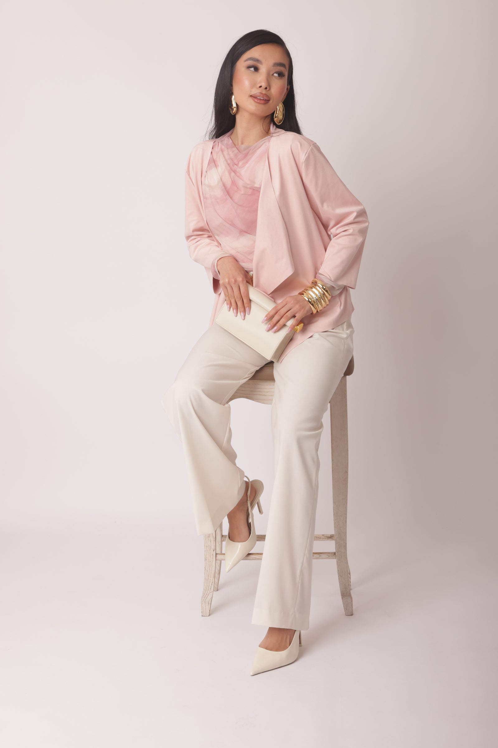 Pantalone Palazzo Office Burro