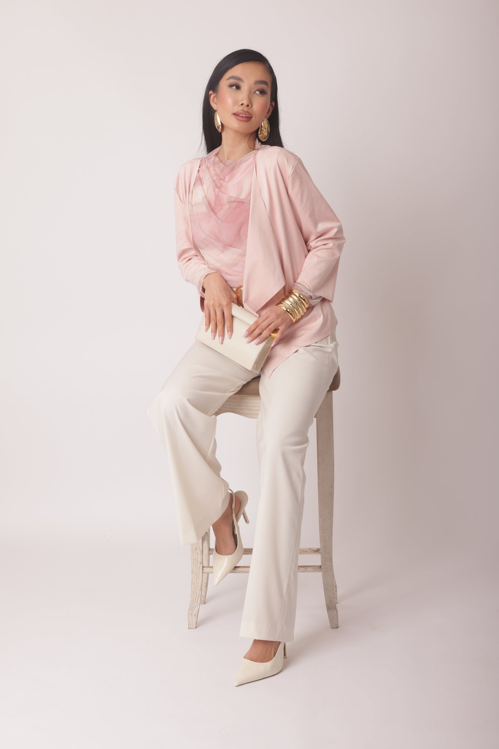 Pantalone Palazzo Office Burro