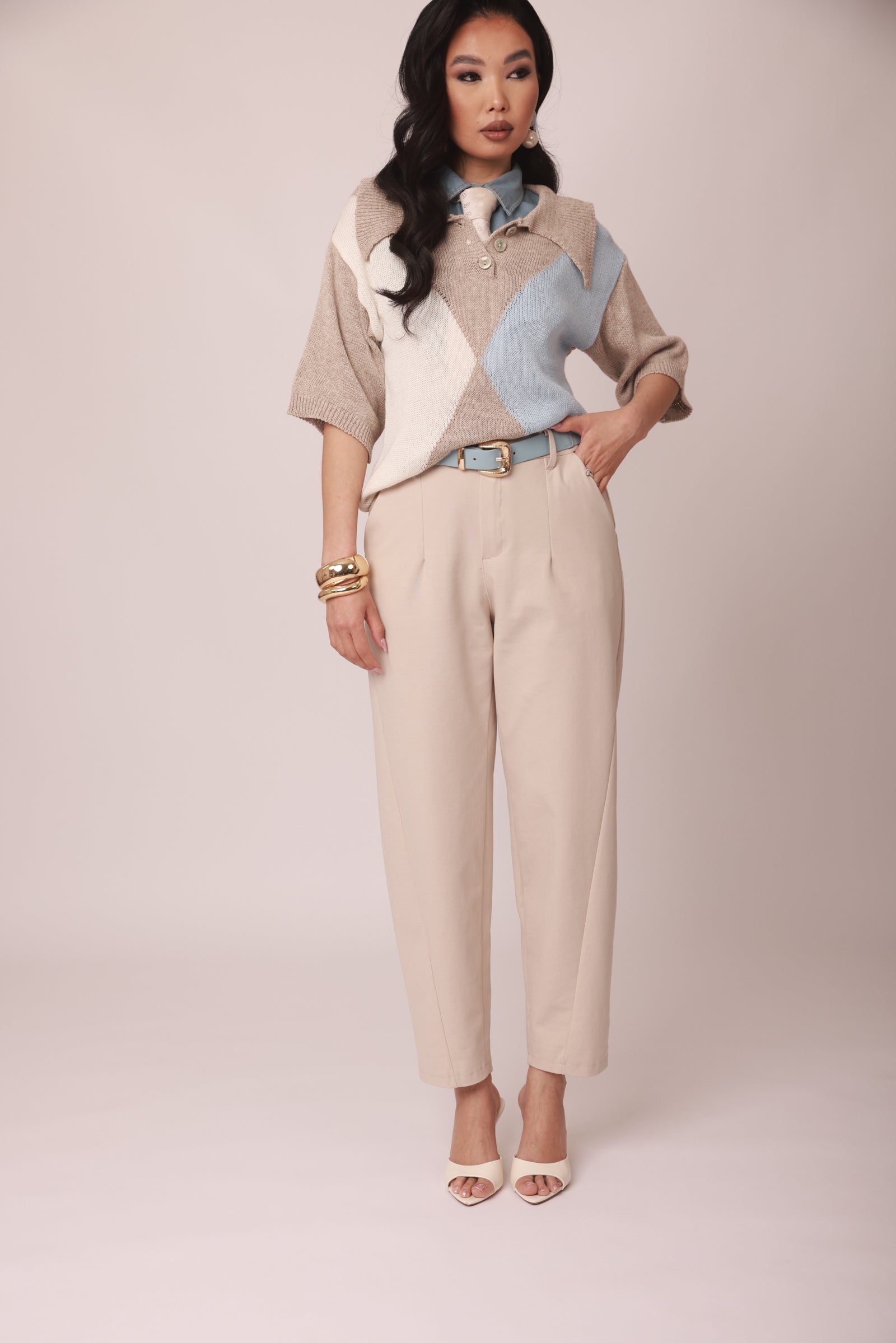 Pantalone Catrine Beige Chiaro