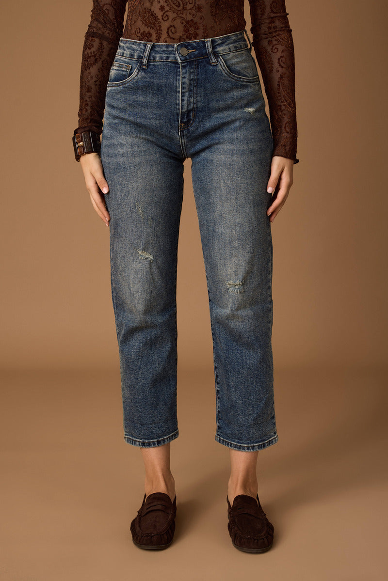 Jeans Strappi Denim