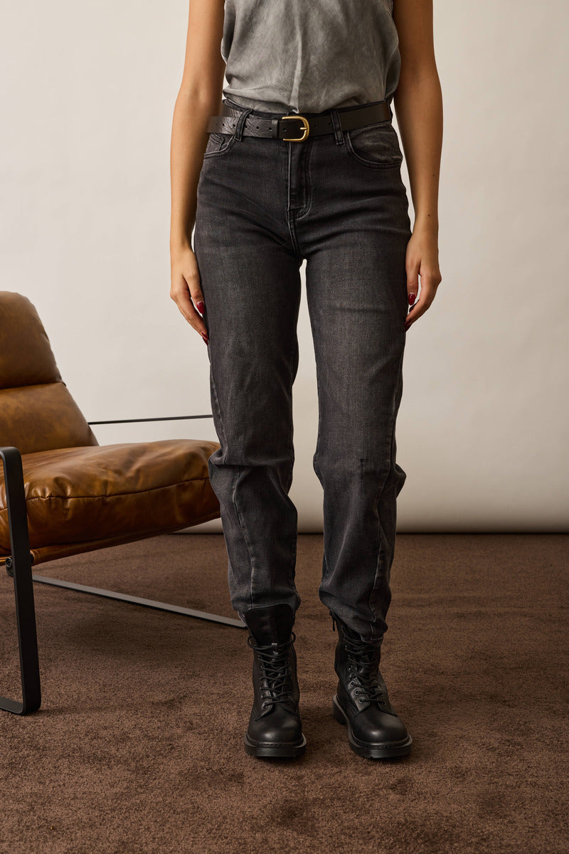 Jeans Ballon Denim Nero
