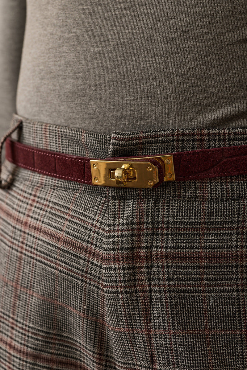 Cintura Cocco Bordeaux