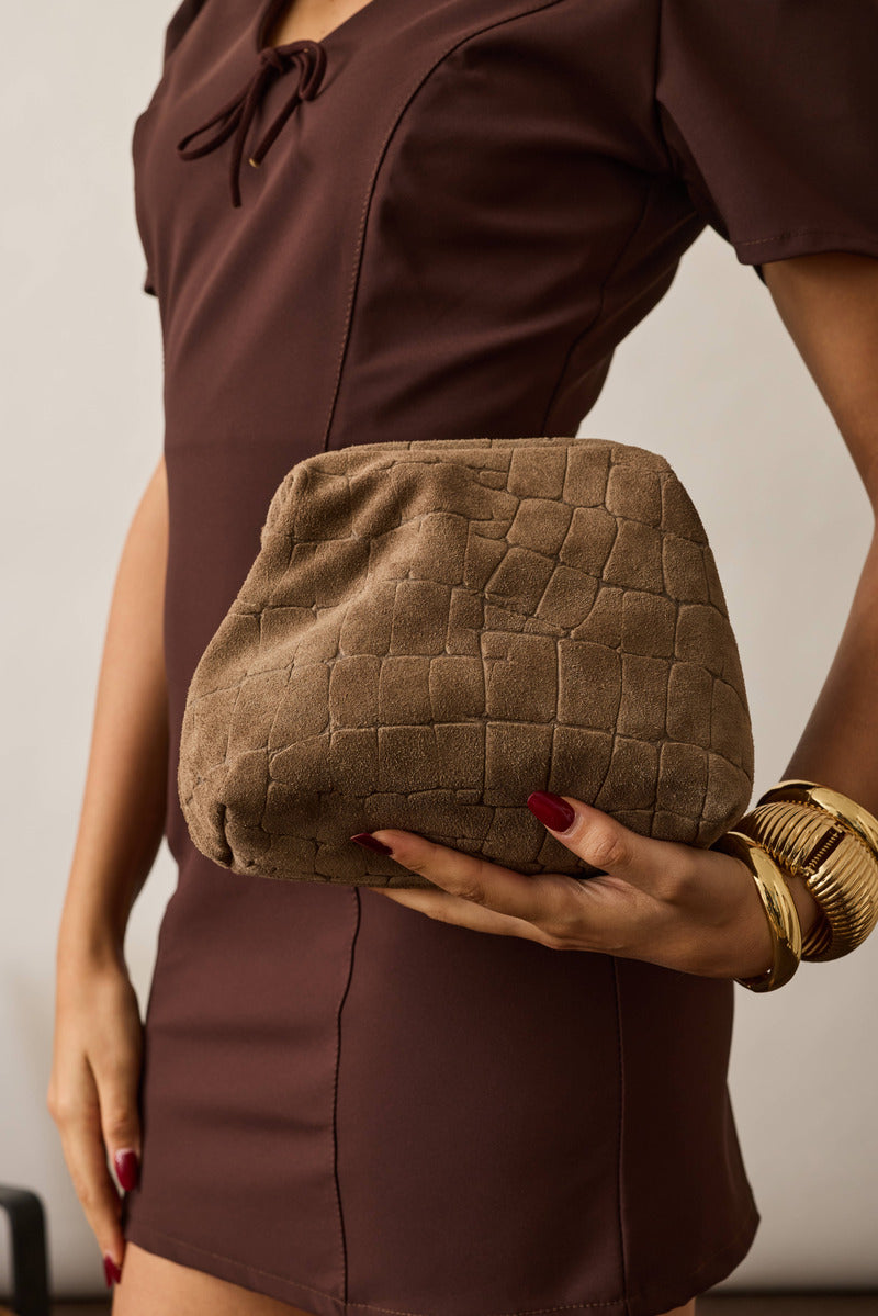 Clutch Stone Taupe
