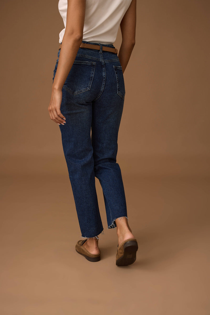 Jeans Dritto Taglio Vivo Denim