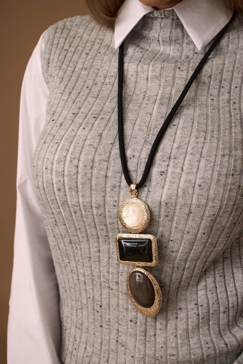 Collana Tris Nero