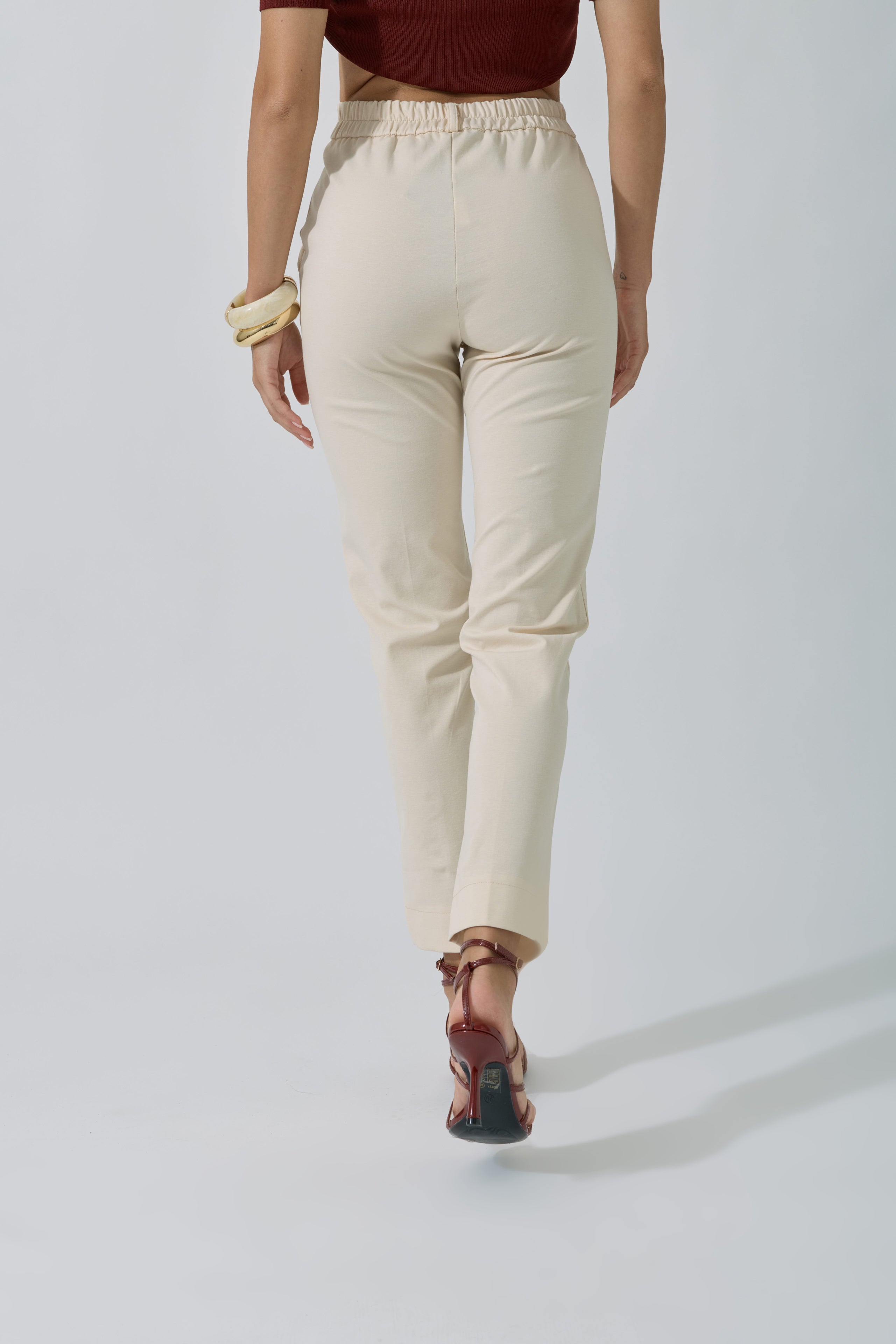 Pantalone Punto Milano Capri Classic Gesso