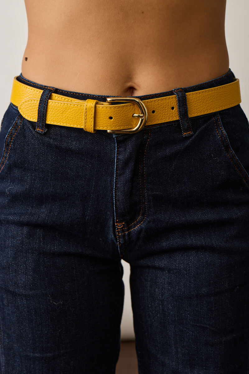 Cintura In Pelle Simply Giallo