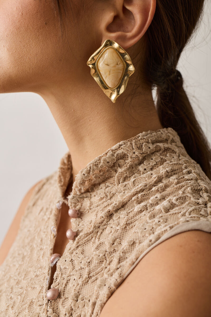 Orecchini Tea Beige