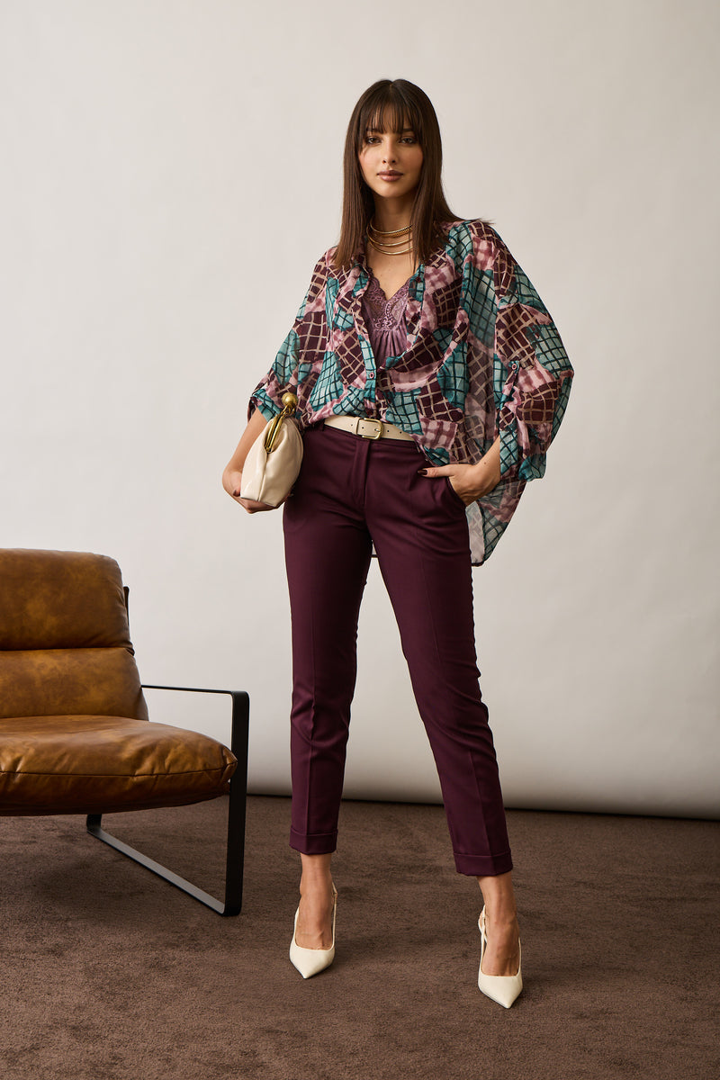 Pantalone Sartoriale Capri Vinaccia