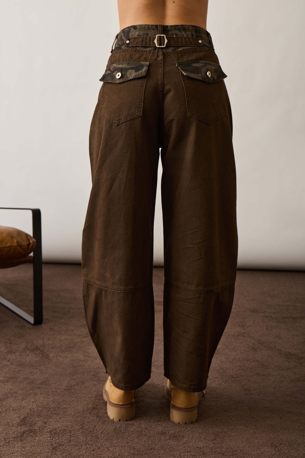 Pantalone Ballon Military Testa Di Moro
