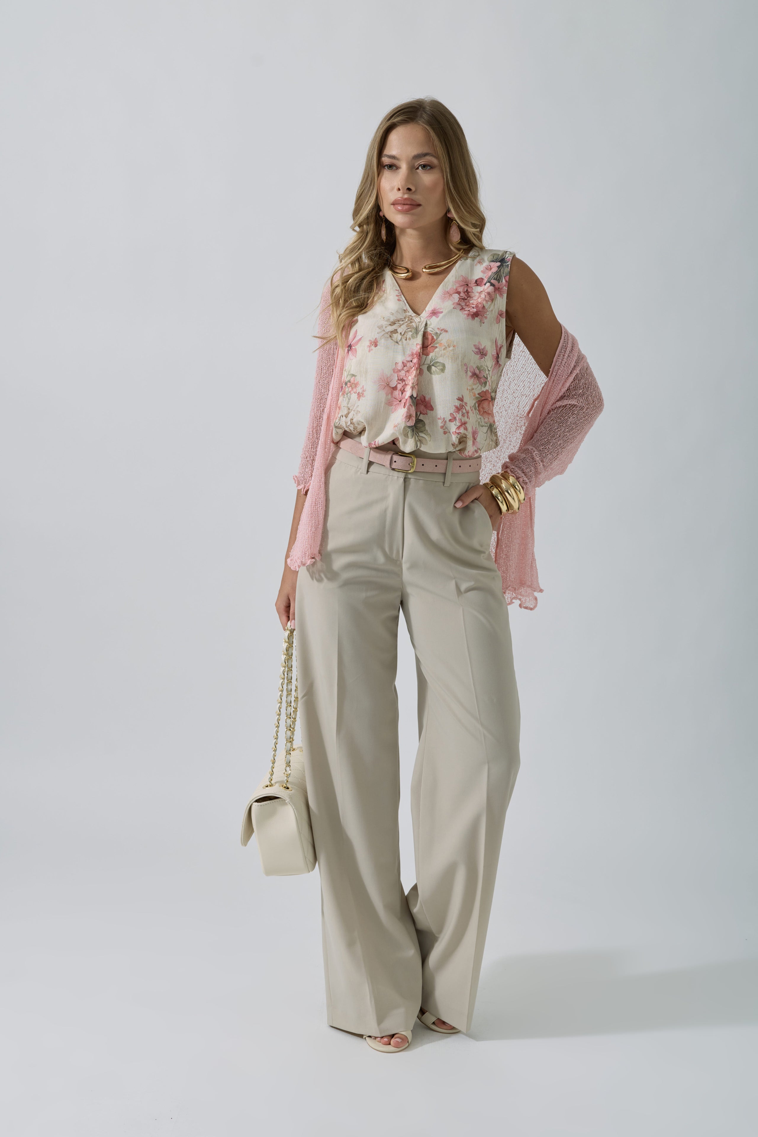 Pantalone Office Gesso