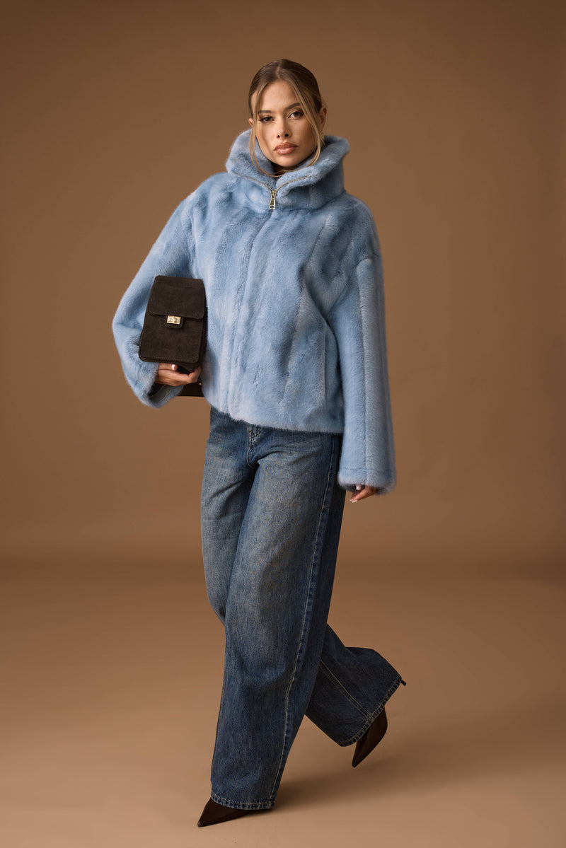 Jeans Con Risvolto Denim