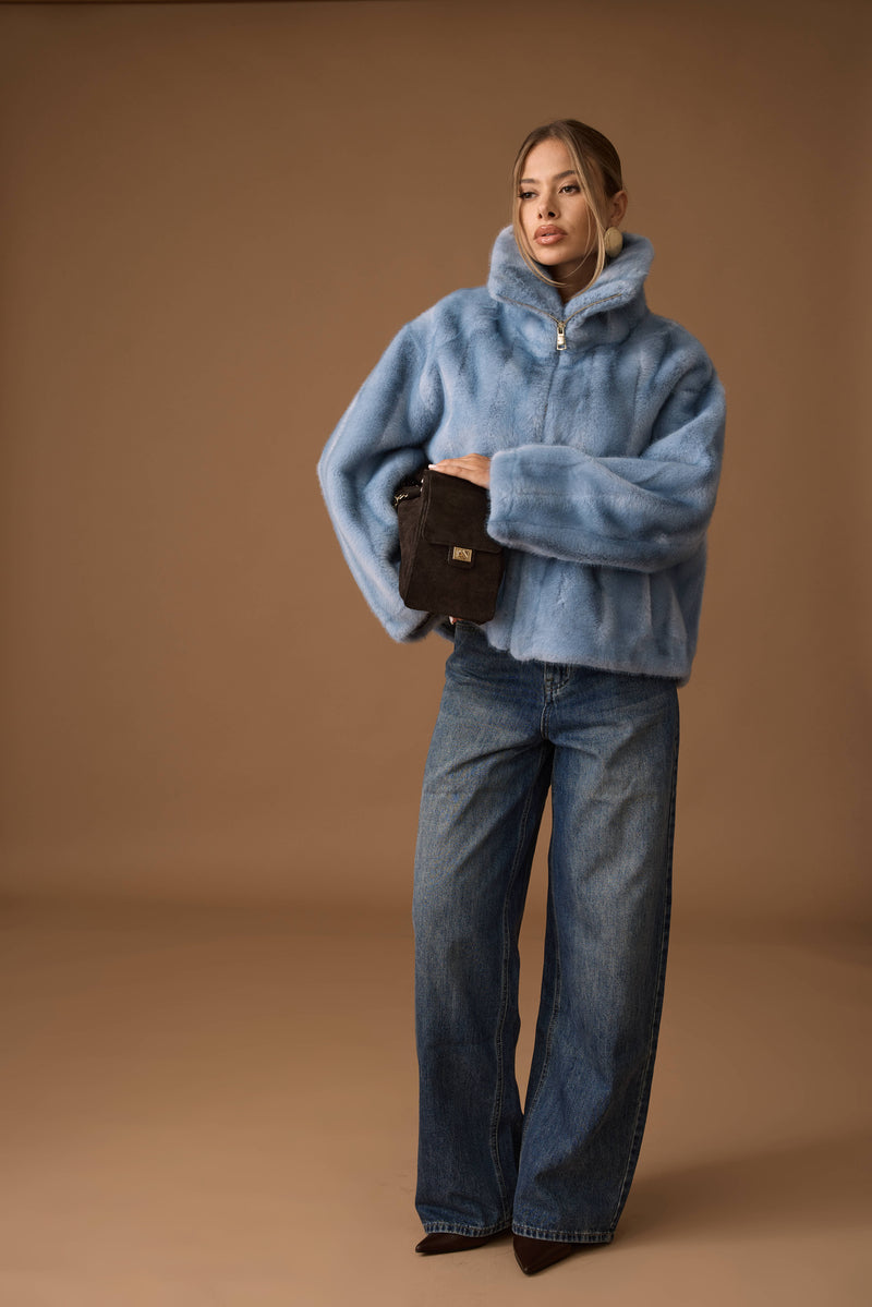 Jeans Con Risvolto Denim