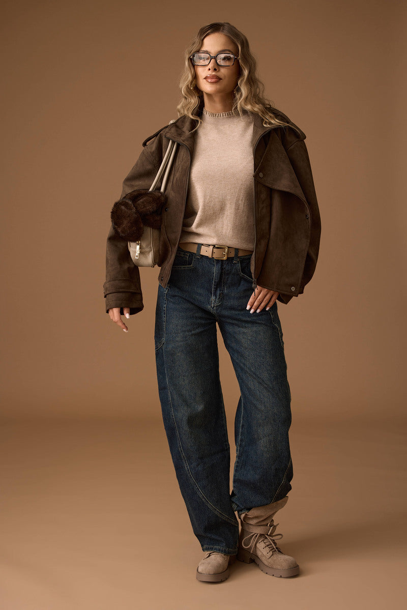 Jeans Con Tasconi Cargo Ballon Denim