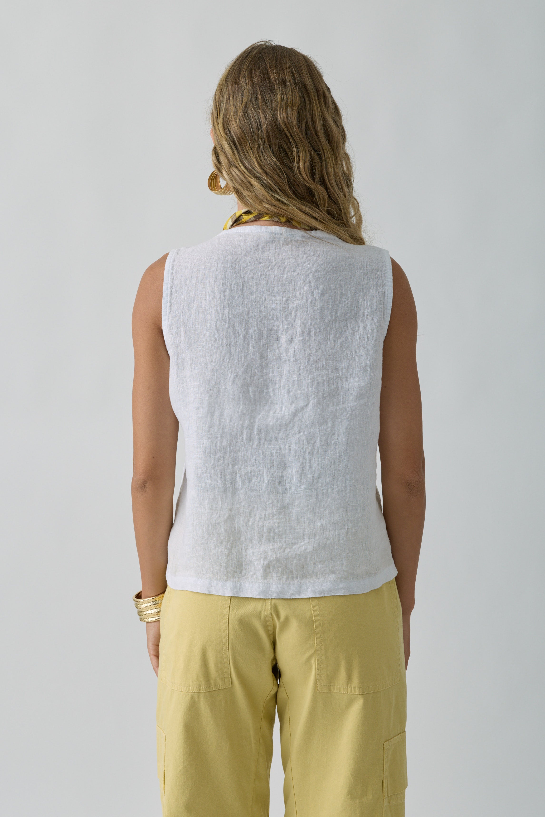 Camicia Lino Aura Bianco