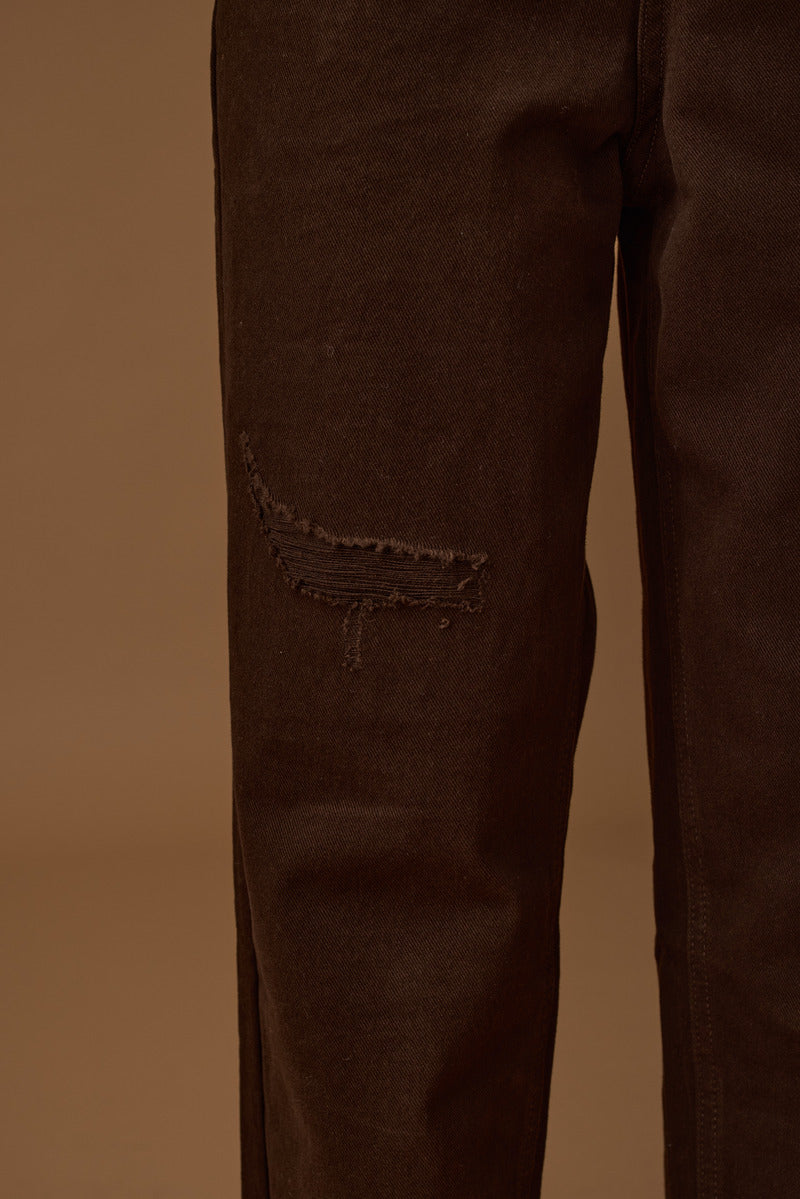 Pantalone Ballon Con Strappi Testa Di Moro