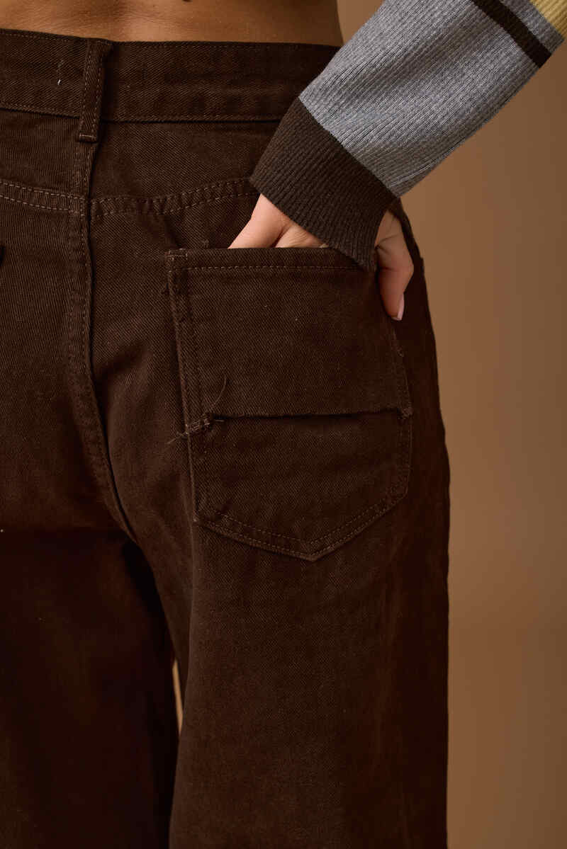 Pantalone Ballon Con Strappi Testa Di Moro