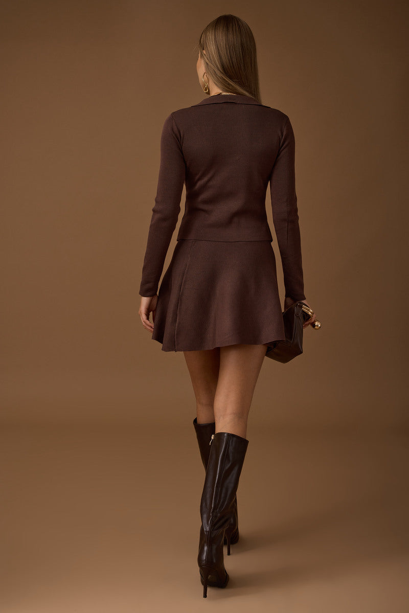 Coordinato Military Maglia e Gonna Testa Di Moro