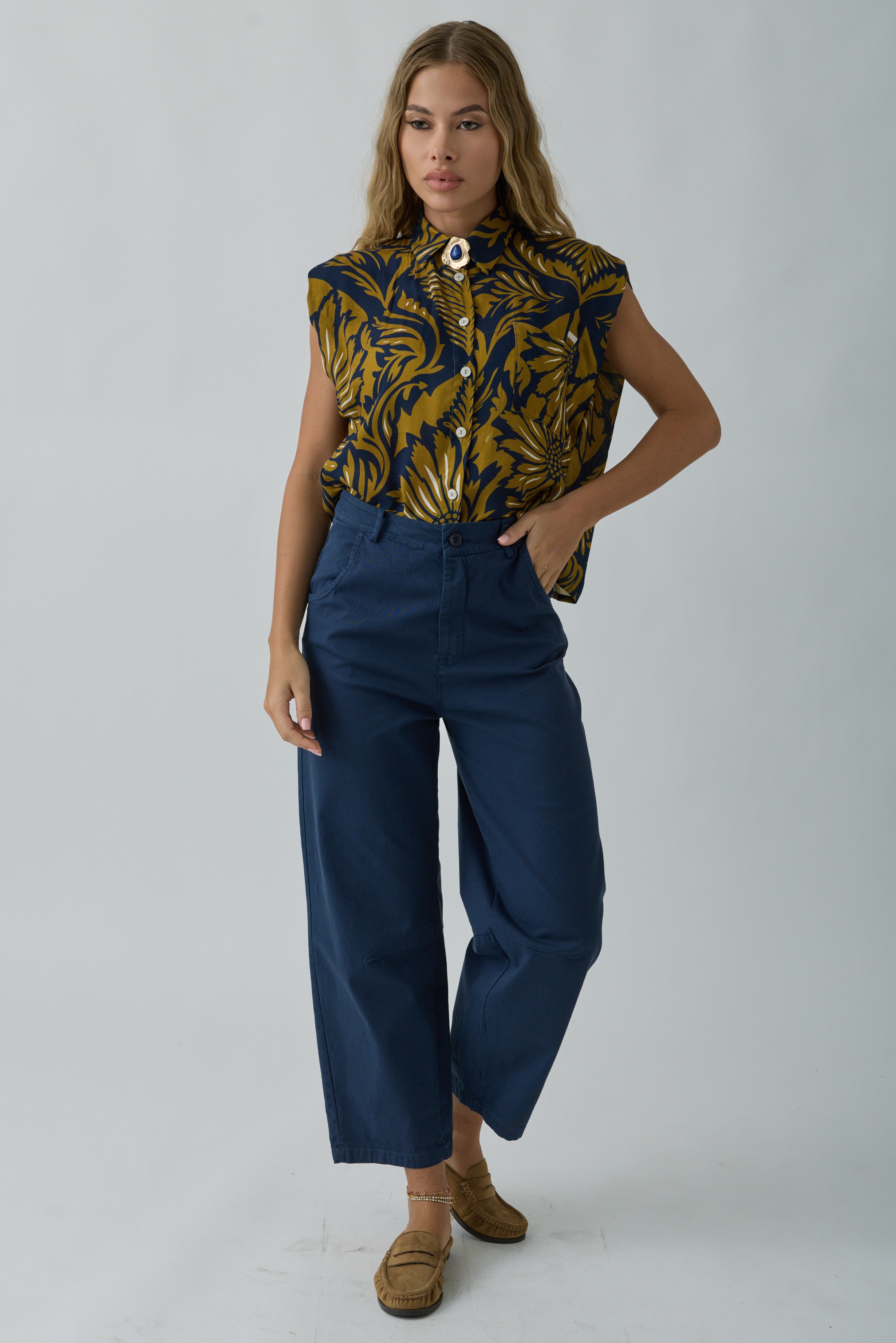 Pantalone Terra Blu