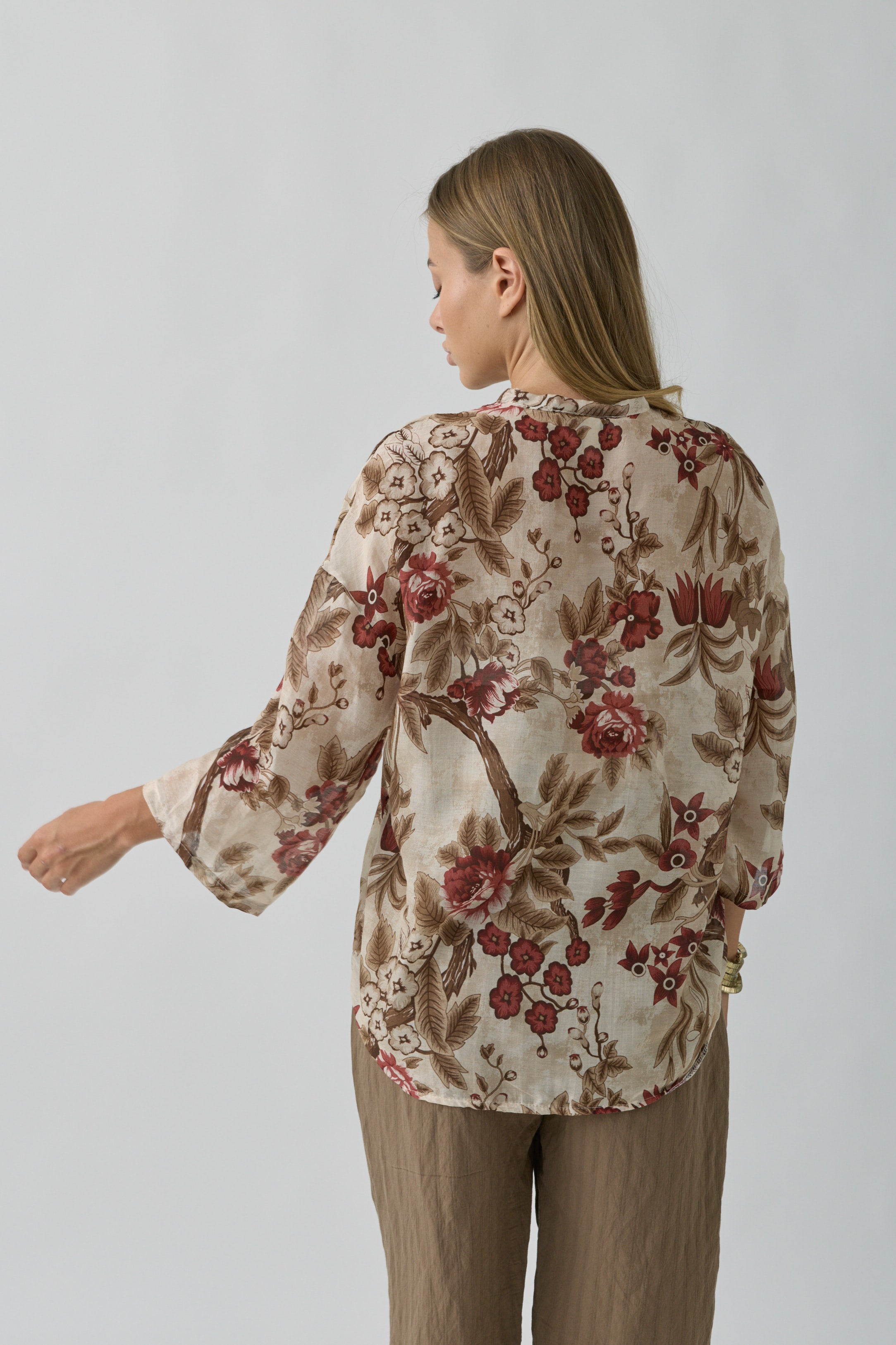 Camicia Bird Bordeaux