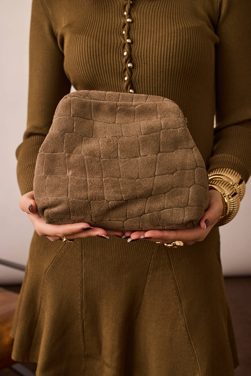 Clutch Stone Taupe