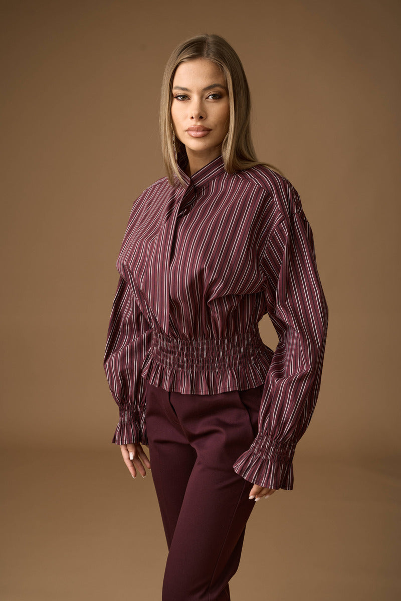 Blusa A Righe Vinaccio