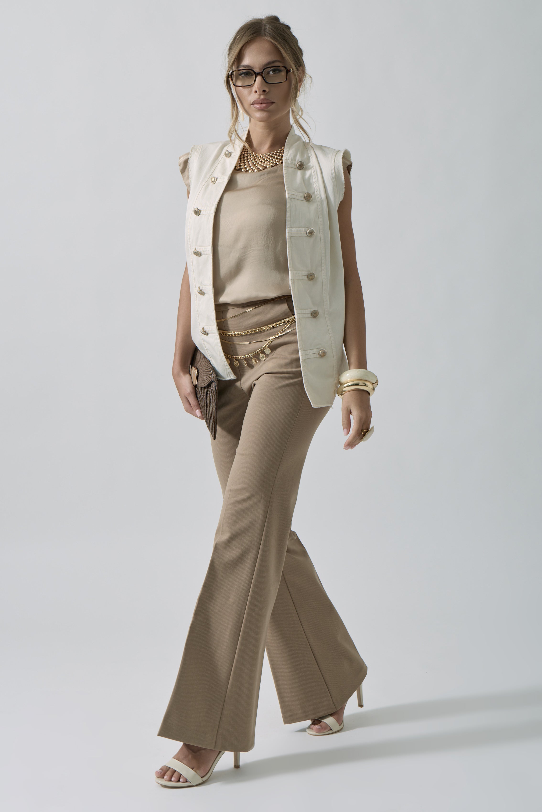 Pantalone Zampa Vittoria Beige