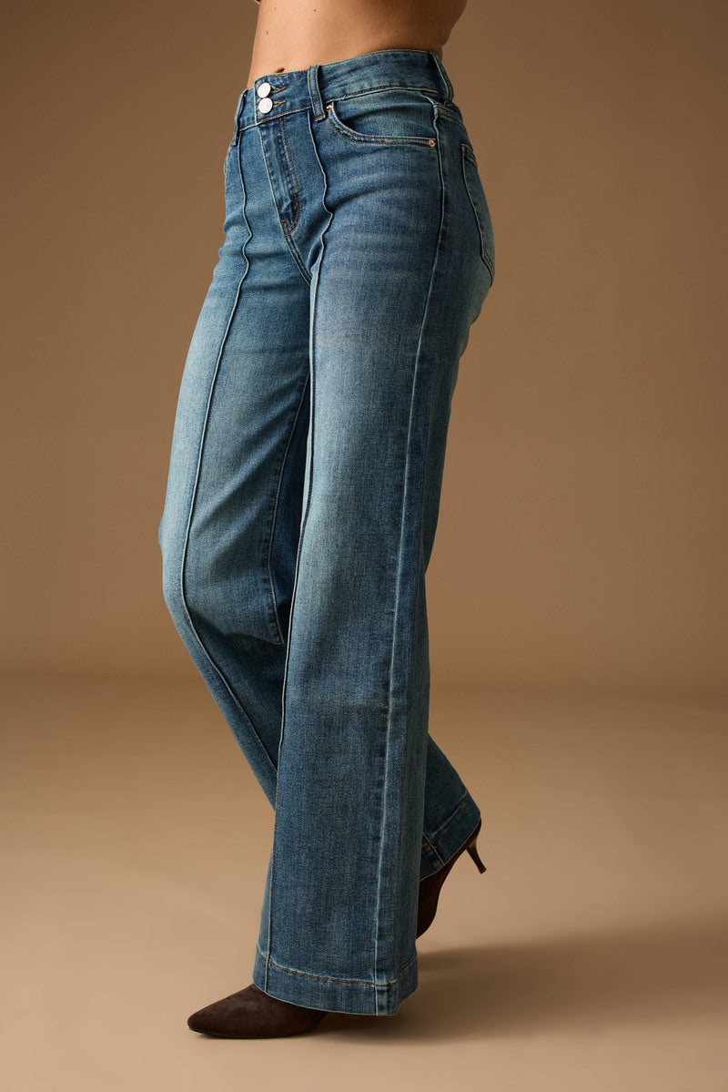 Jeans Dritto Wide Leg Denim