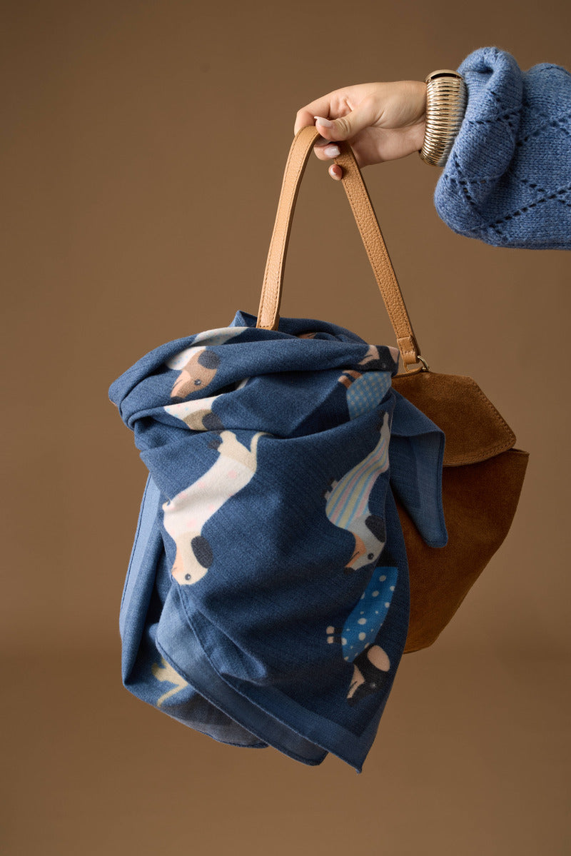 Foulard Bassotto Blu