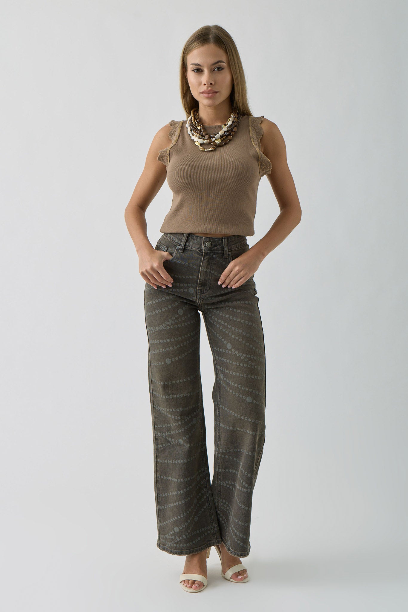Jeans Celine Sabbia Testa Di Moro