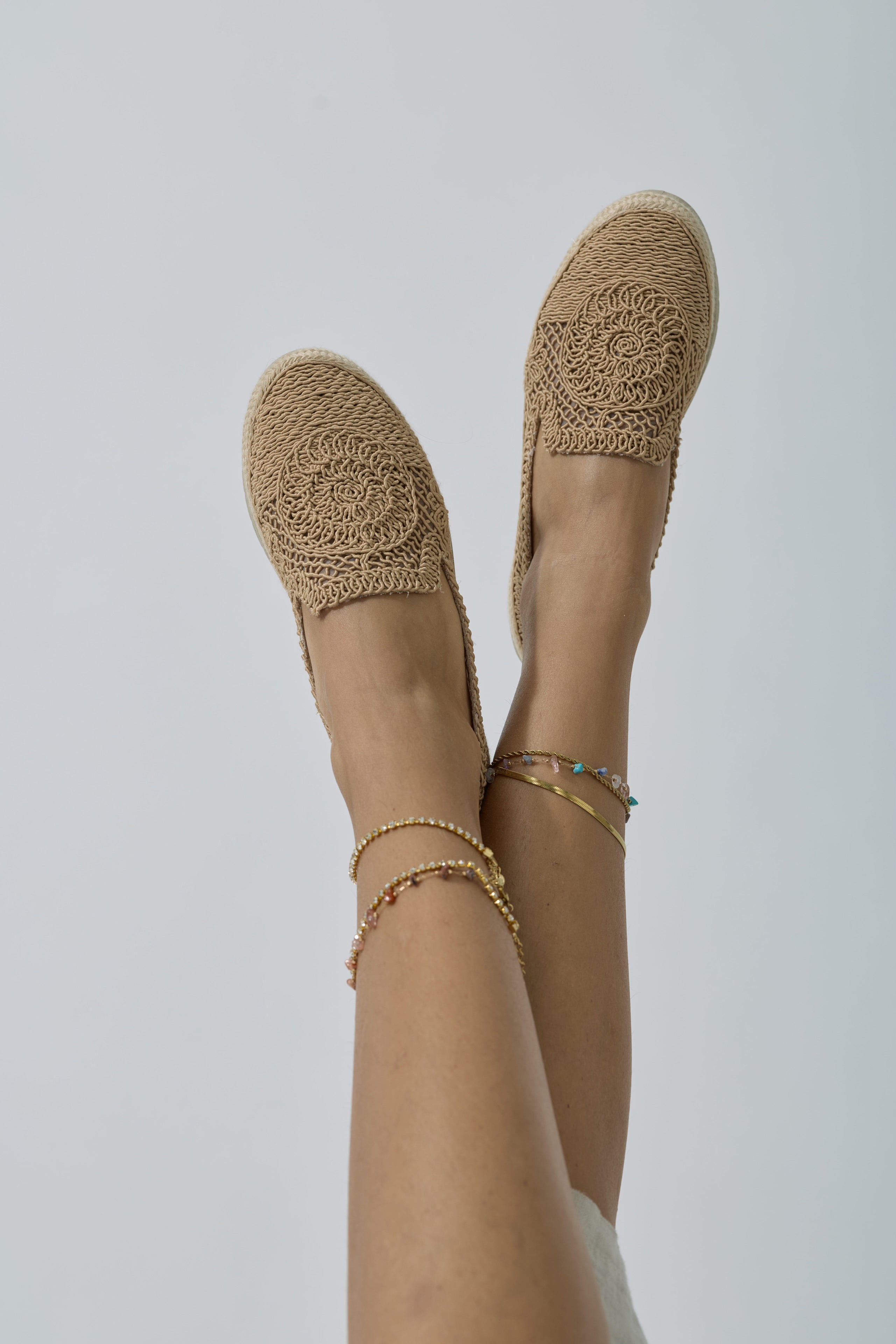 Espadrillas Macramé Beige