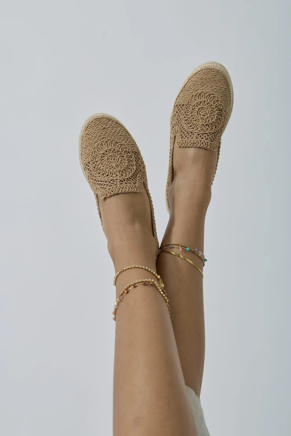 Espadrillas Macramé Beige