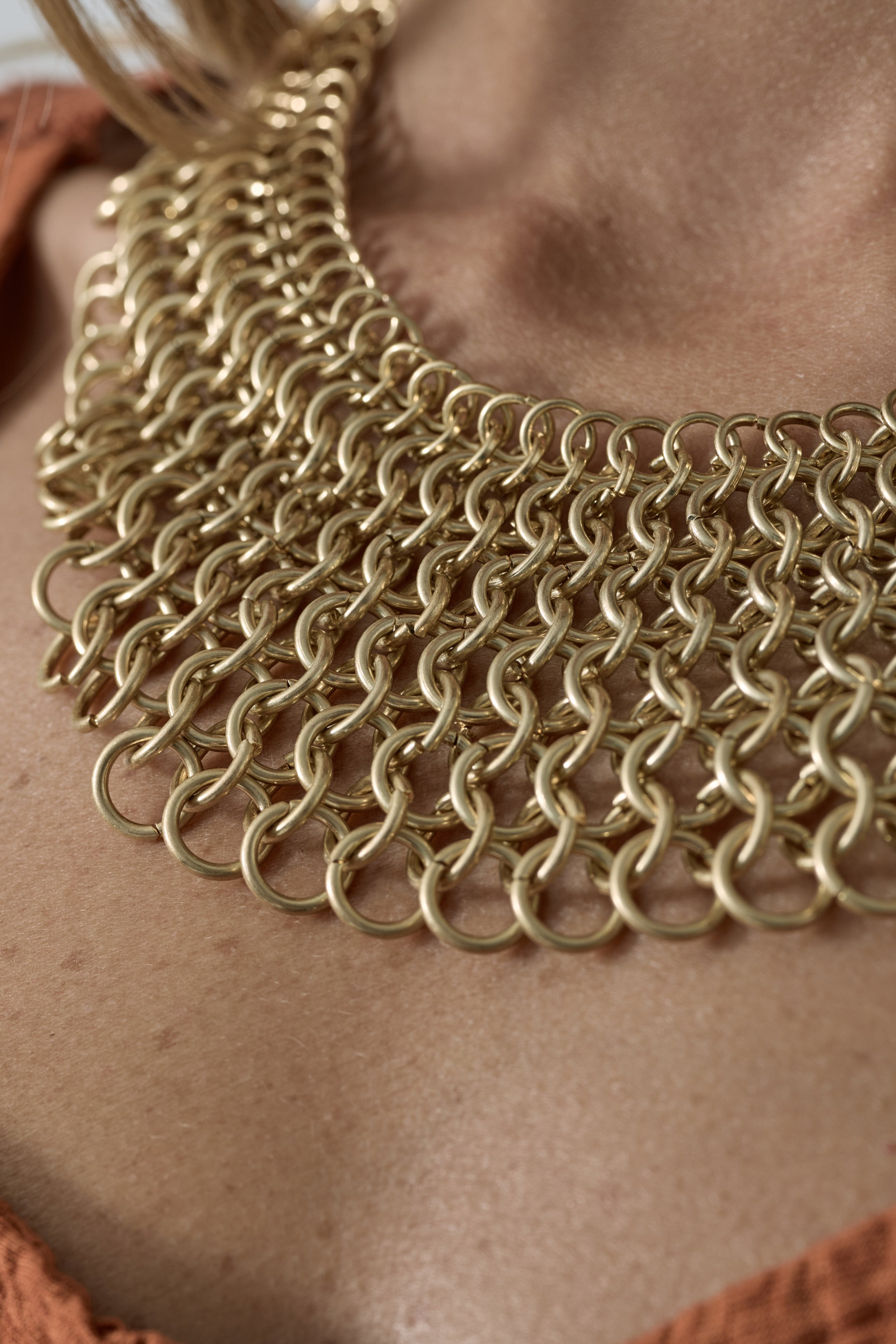 Collana Fazzoletto Catena Oro