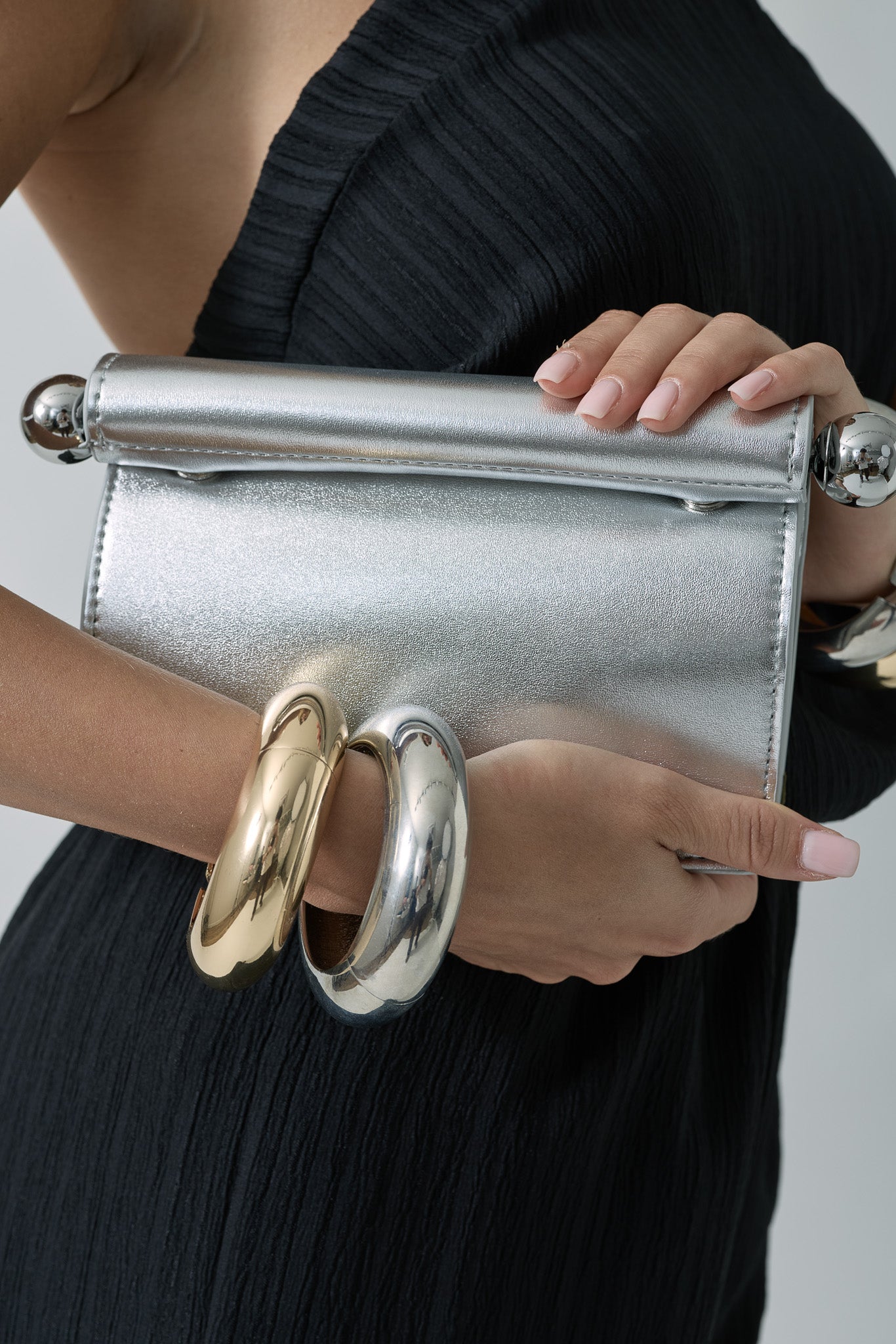 Clutch Penny Argento