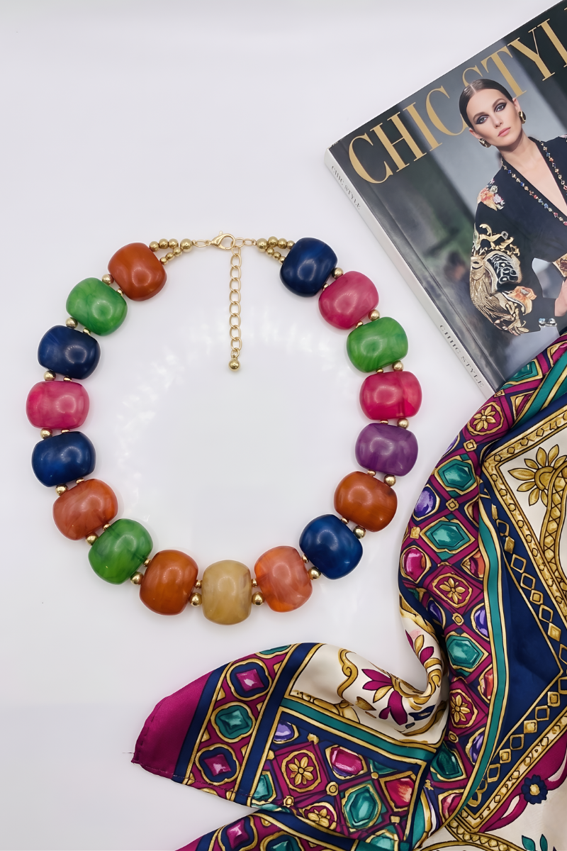 Girocollo Pietre Multicolore