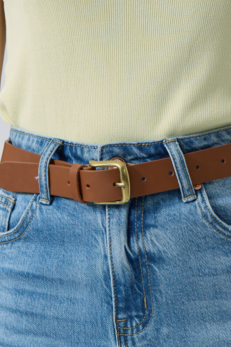 Cintura In Pelle Cuoio