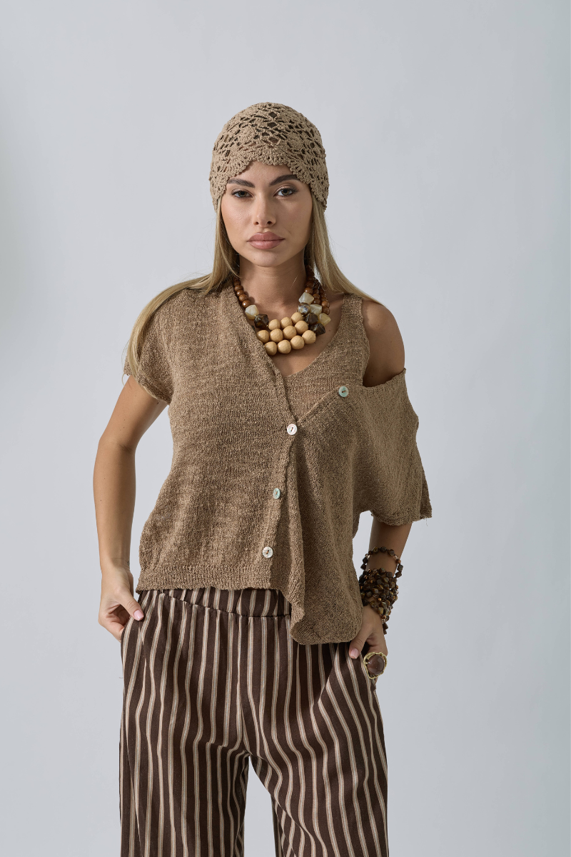 Cardigan Nora Tabacco
