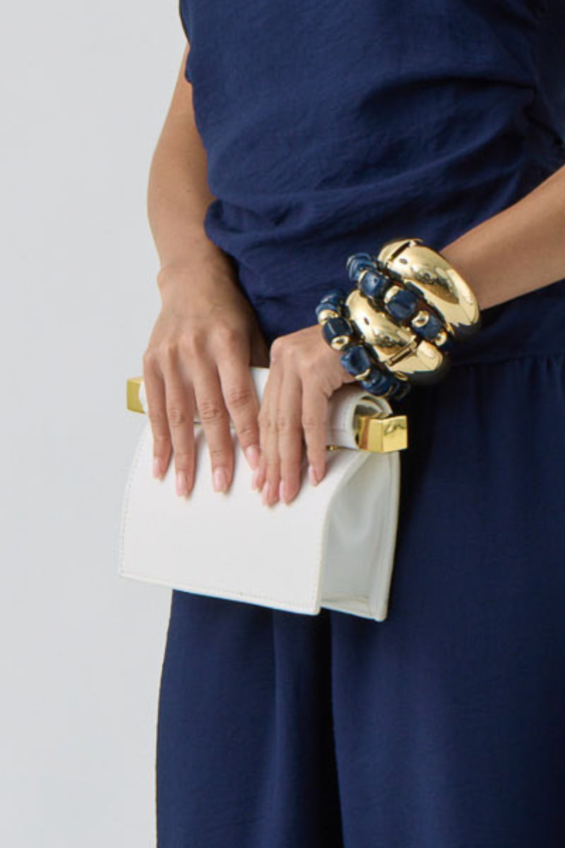 Clutch Penny Bianco
