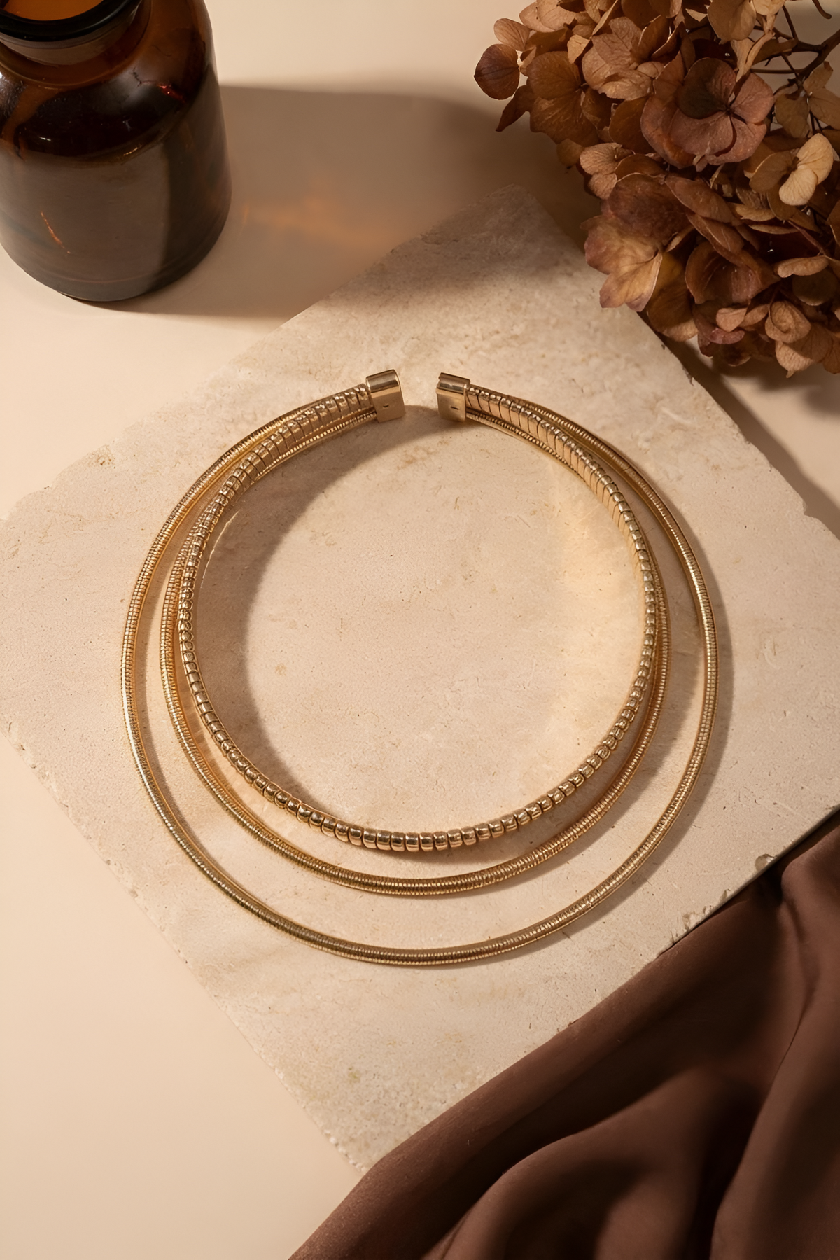 Girocollo Multifili Oro