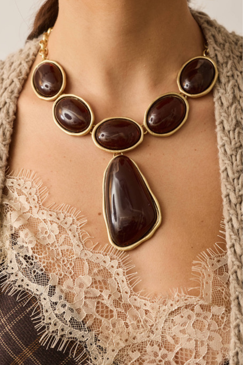 Collana Pietre Testa Di Moro
