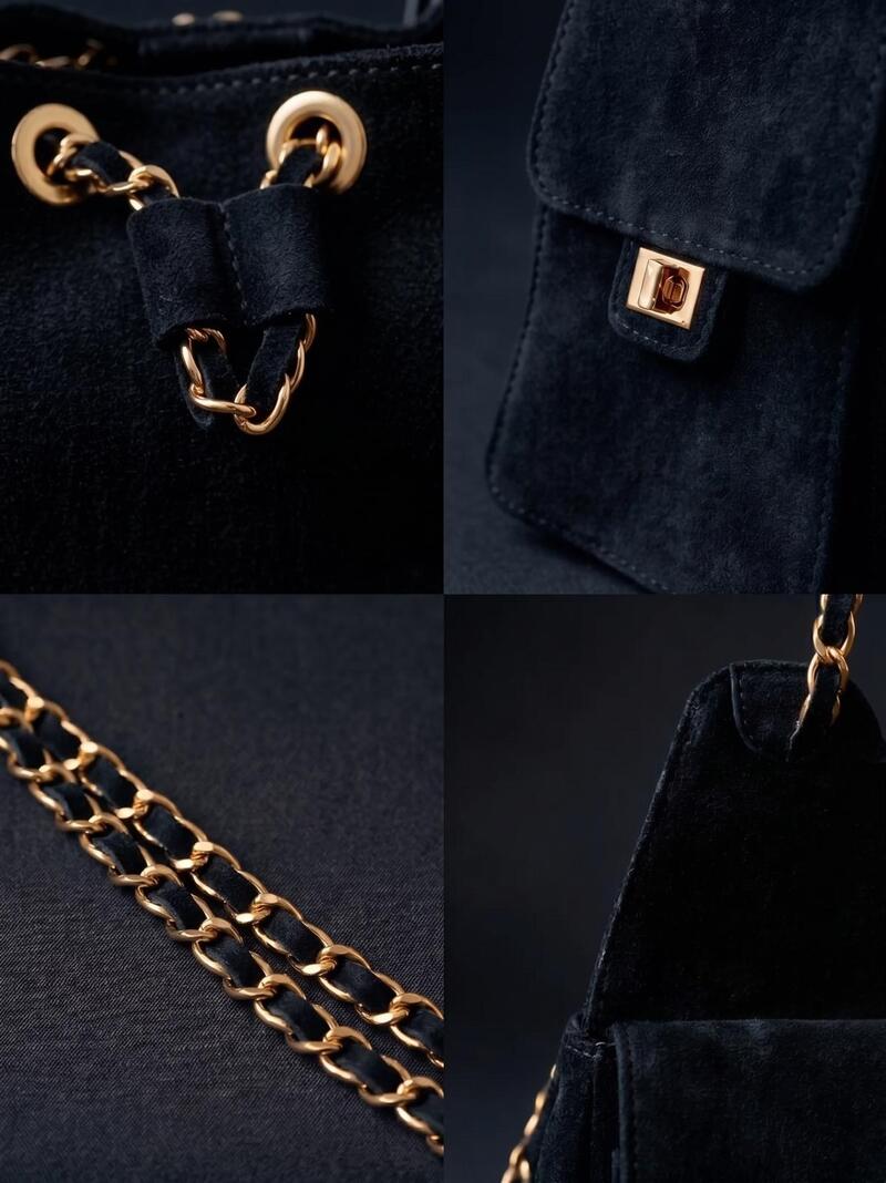 Borsa Con Tasche Laterali Nero