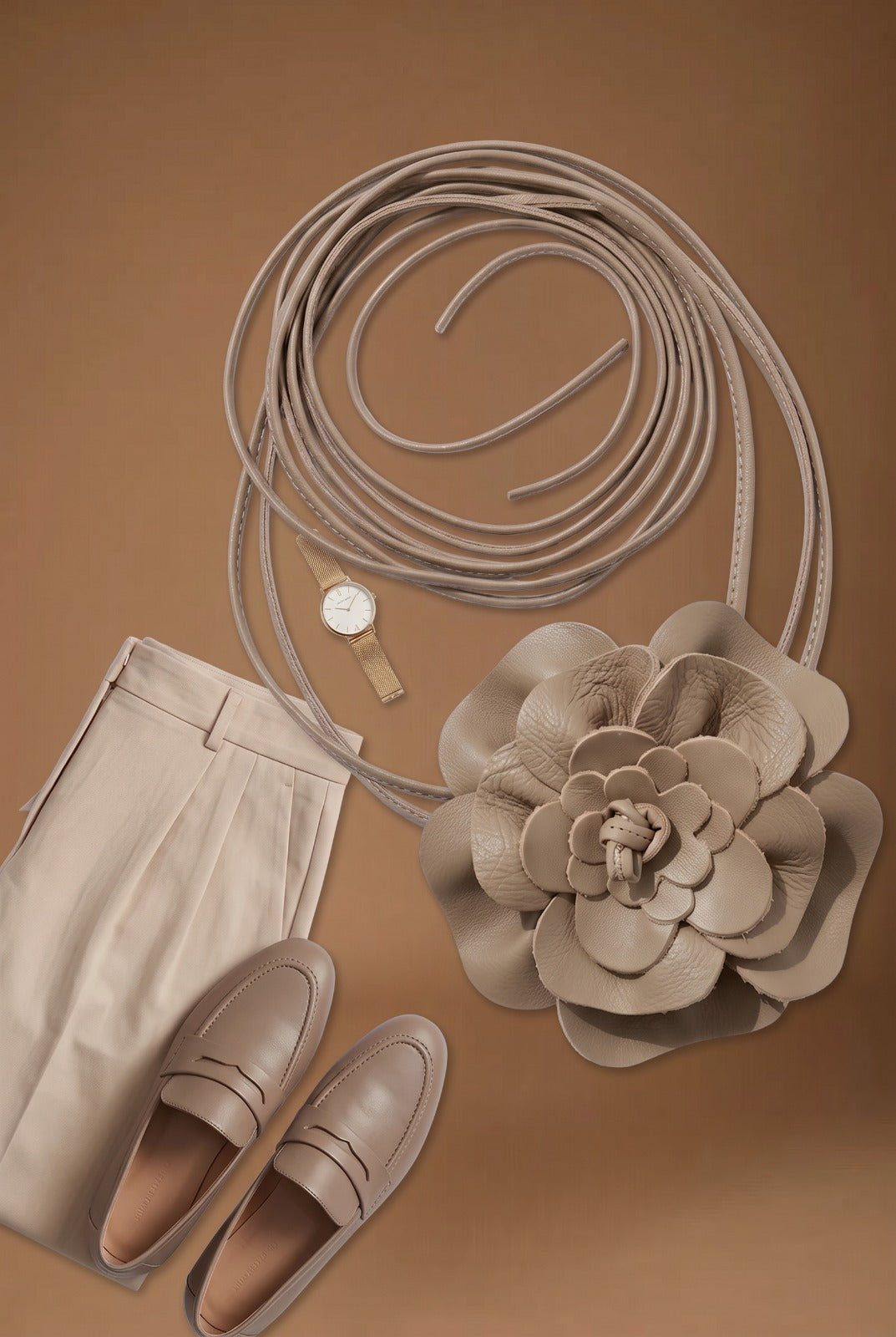 Cintura Fiore Taupe