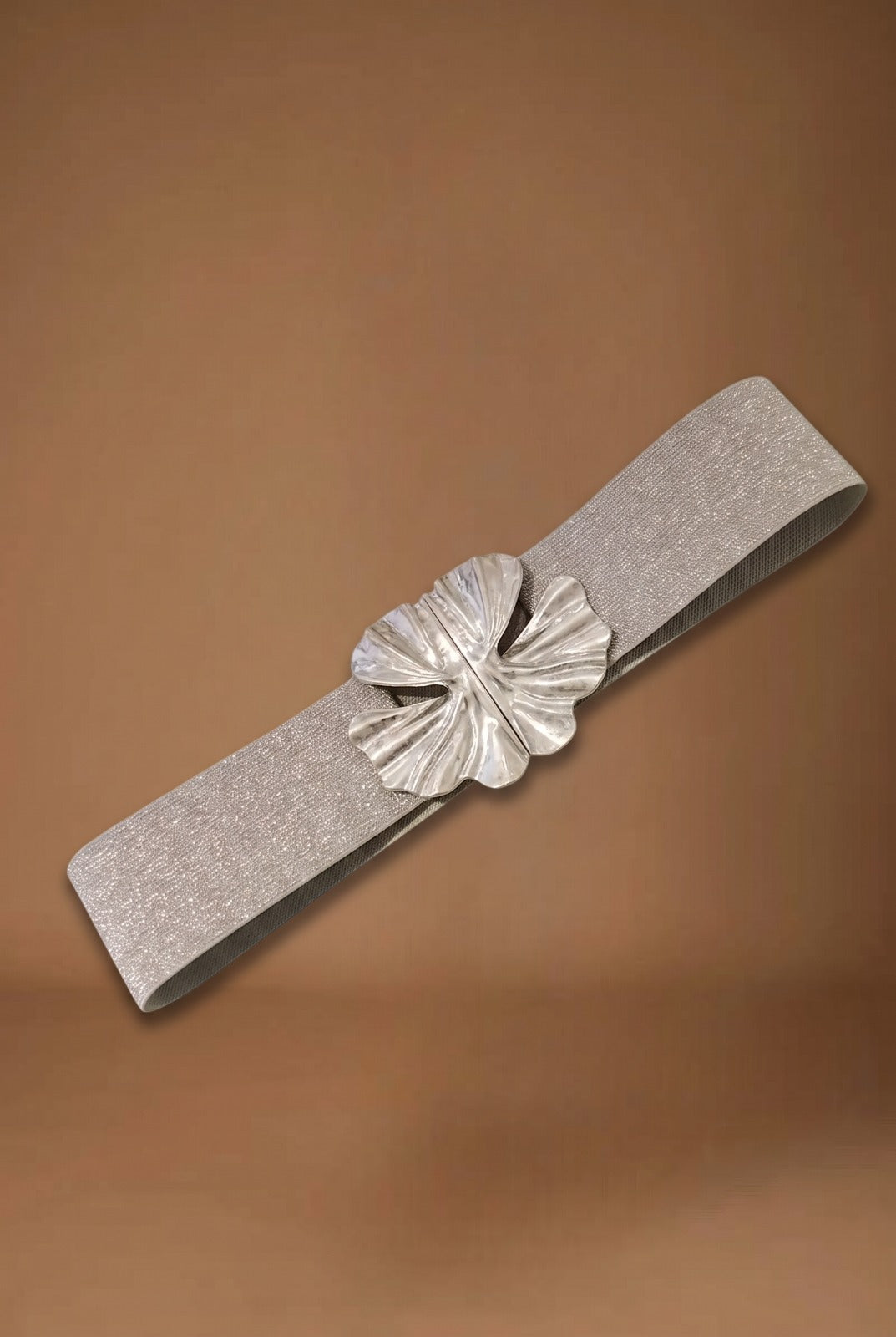 Cintura Lurex Fiore Argento