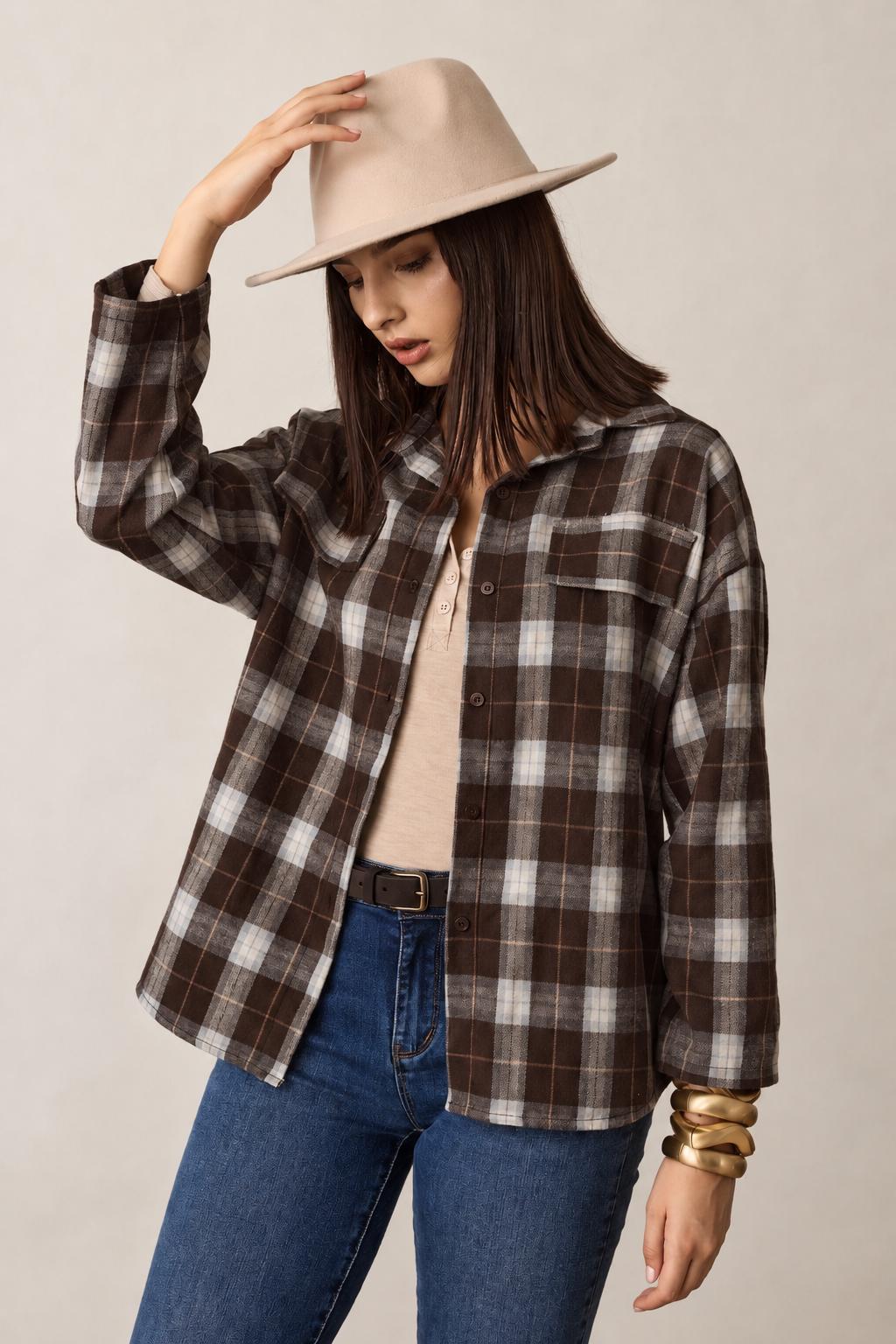 Camicia Quadri Testa Di Moro