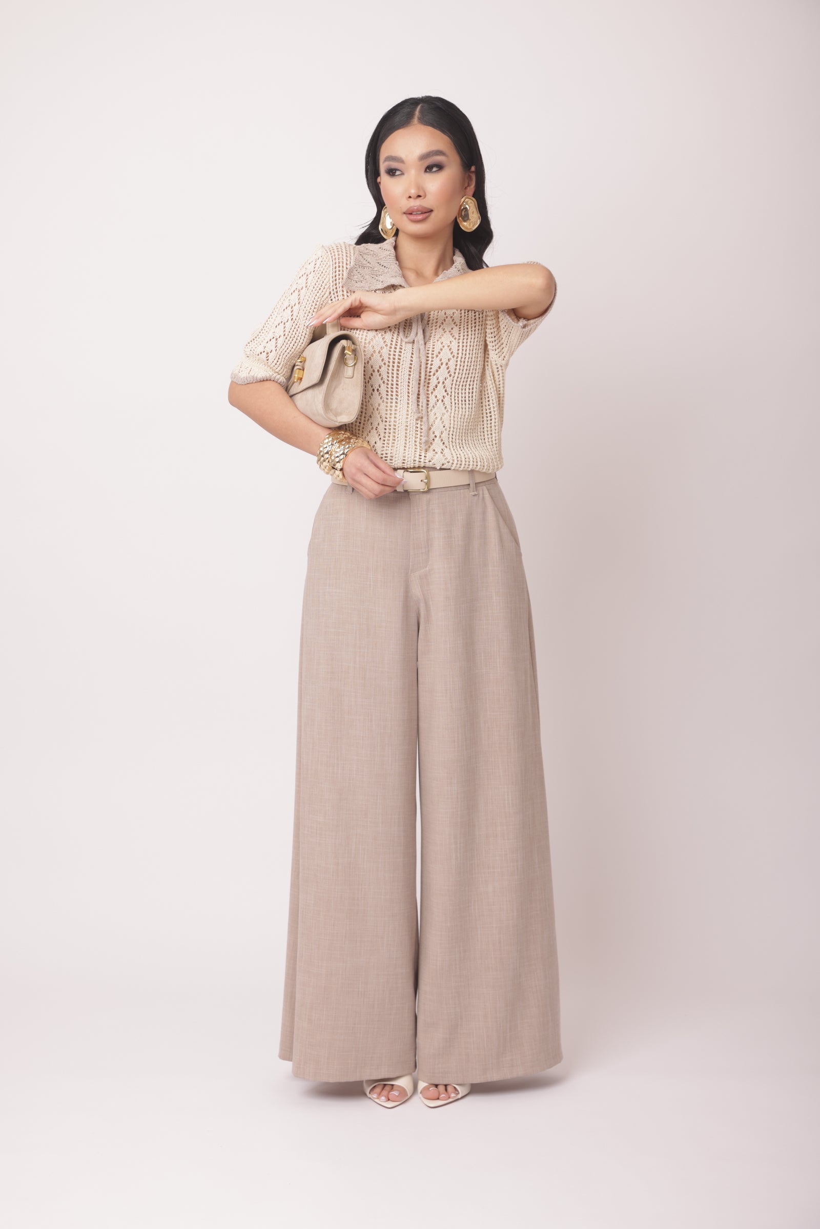 Pantalone Denise Fango Chiaro